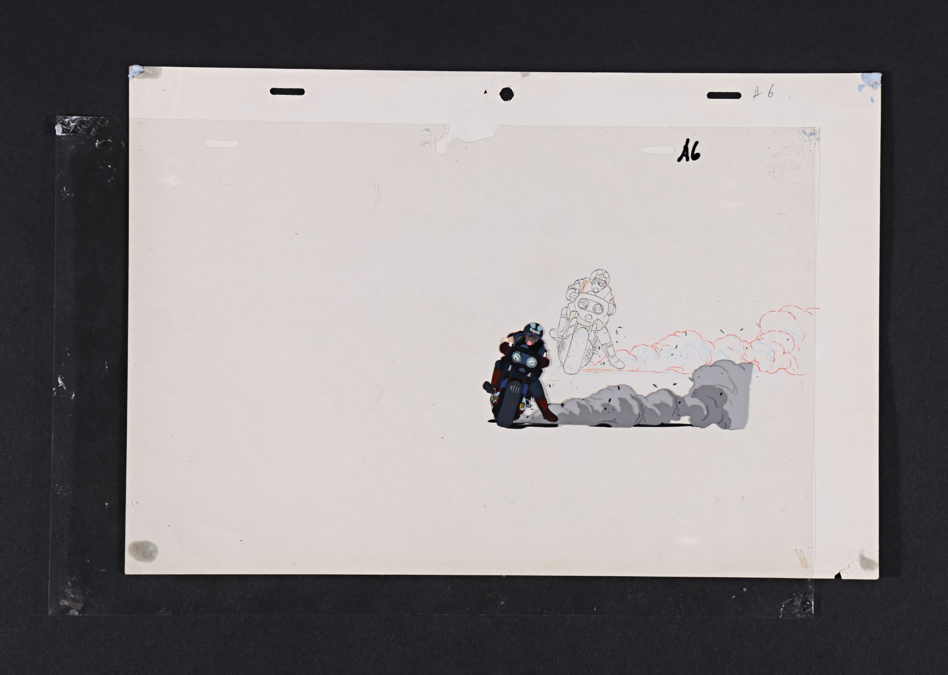 AKIRA (1988) - Five Original Hand-Painted Animation Cels with Drawings, 1988