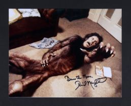 AN AMERICAN WEREWOLF IN LONDON (1981) - David Naughton Autographed Still and US Insert, 1981