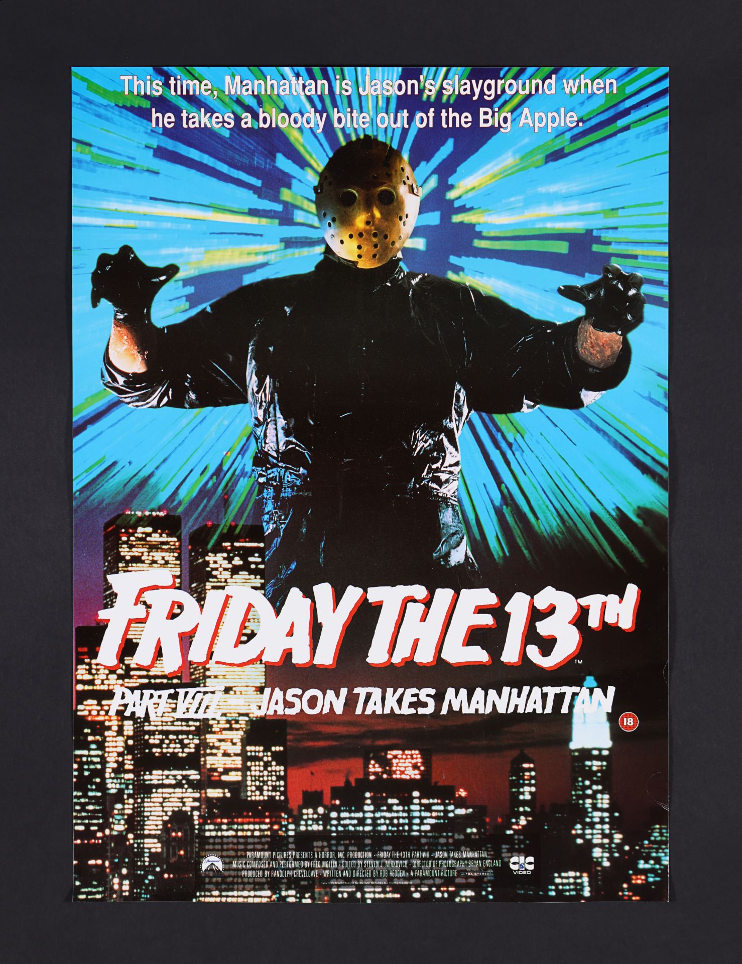 FRIDAY THE 13TH: VARIOUS PRODUCTIONS (1984 - 1989) - Six UK Video Posters, circa 1985 - 1990 - Image 6 of 6