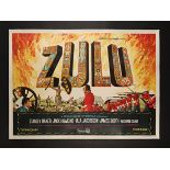 ZULU (1964) - Spanish Two-Sheet - Linen-Backed, 1964