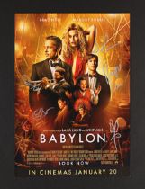 BABYLON (2022) - Brad Pitt, Margot Robbie, Damien Chazelle, Li Jun Li and Jovan Adepo Autographed Mi