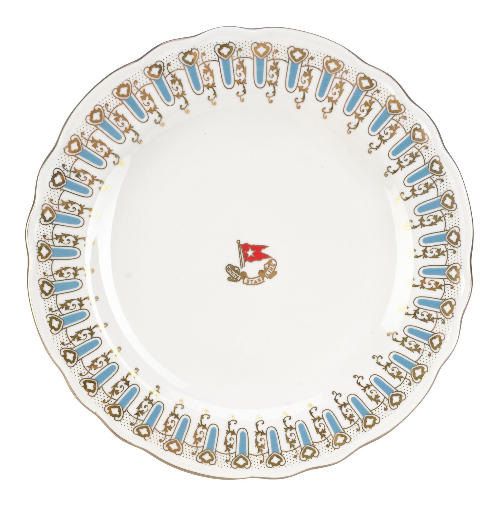 TITANIC (1997) - White Star Line First Class Dinner Plate