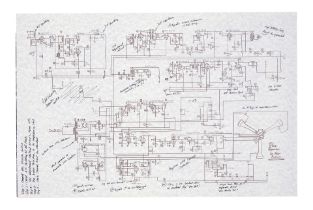 BACK TO THE FUTURE PART III (1990) - Printed Flux Capacitor Schematic