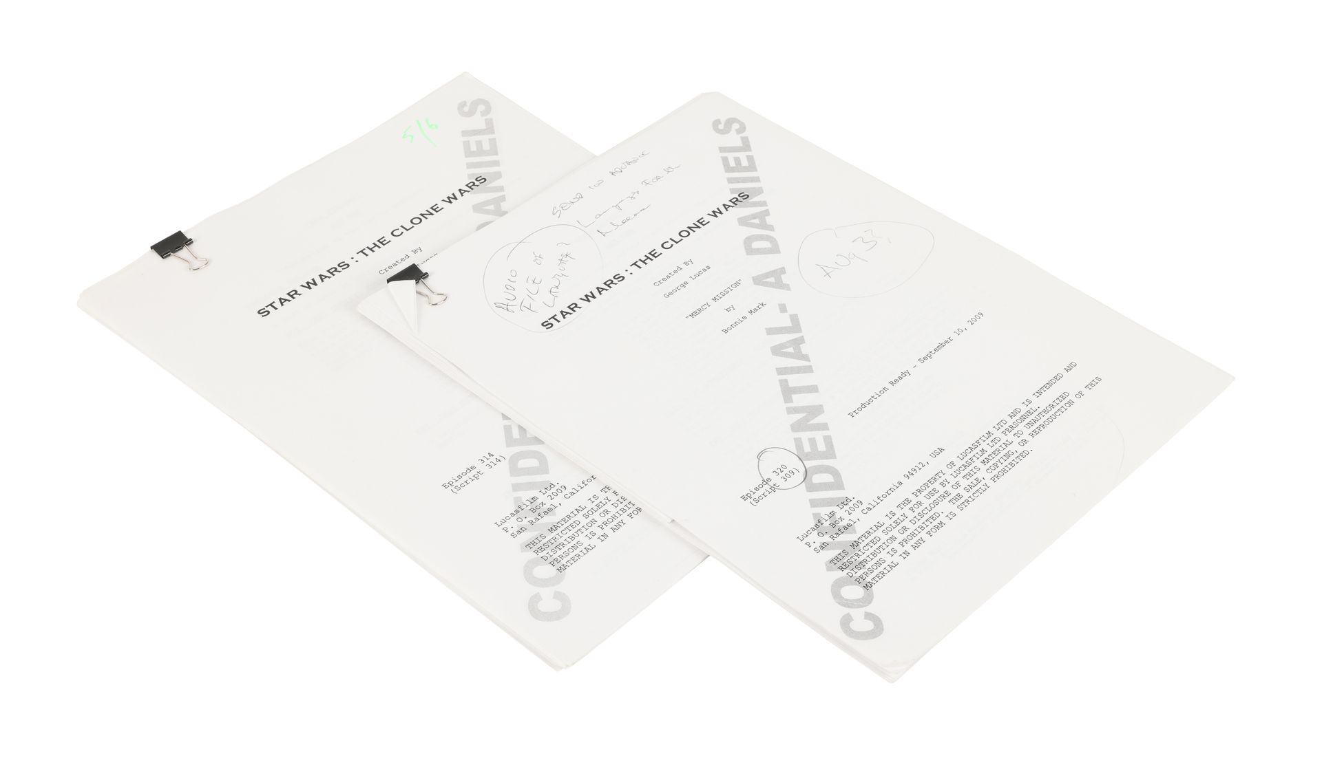 STAR WARS: THE CLONE WARS (2008-2020) - Anthony Daniels Collection: Pair of Anthony Daniels' Scripts - Image 2 of 12