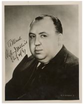 ALFRED HITCHCOCK - Alfred Hitchcock-Autographed Portrait Photograph