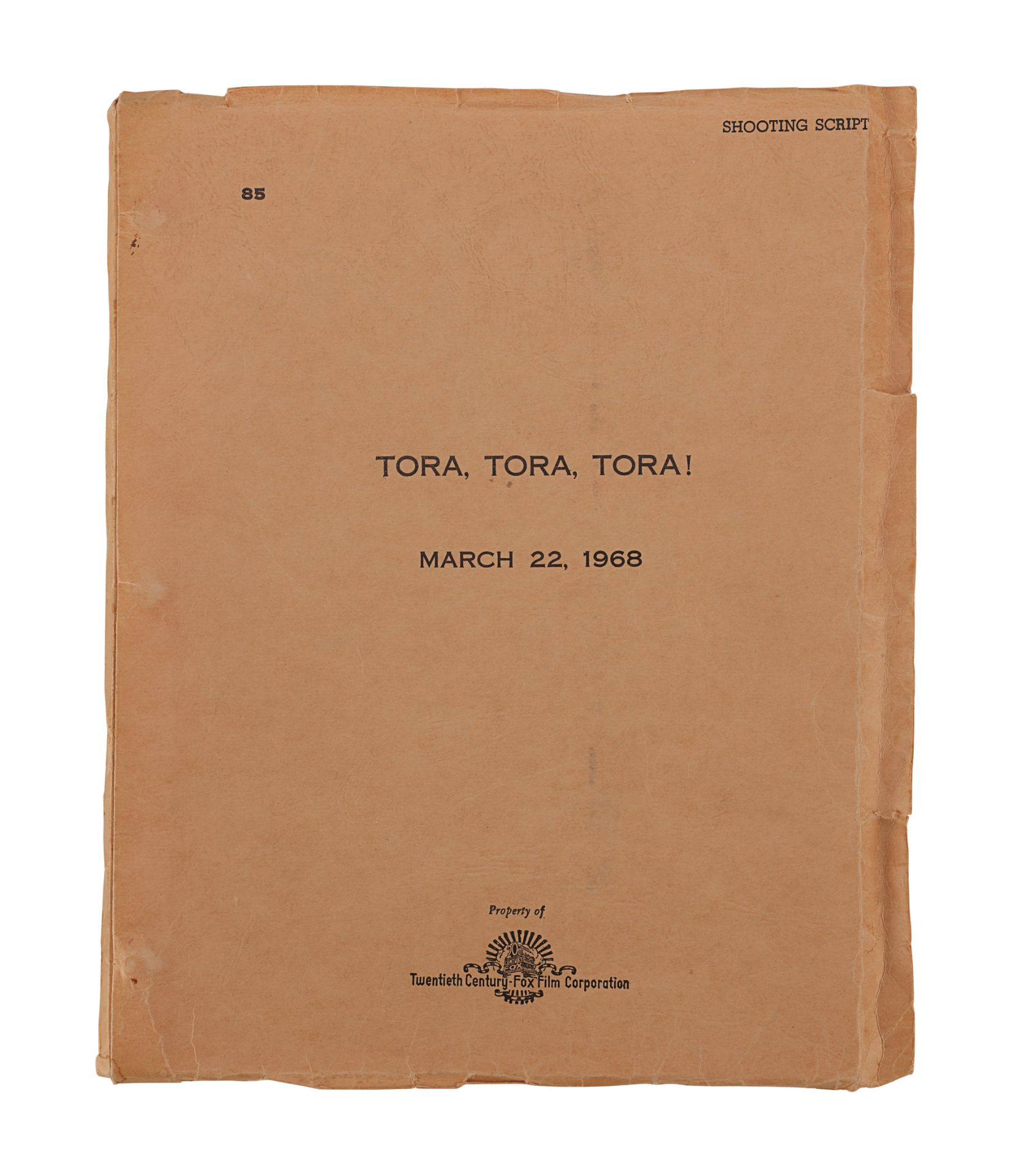 TORA! TORA! TORA! (1970) - Shooting Script