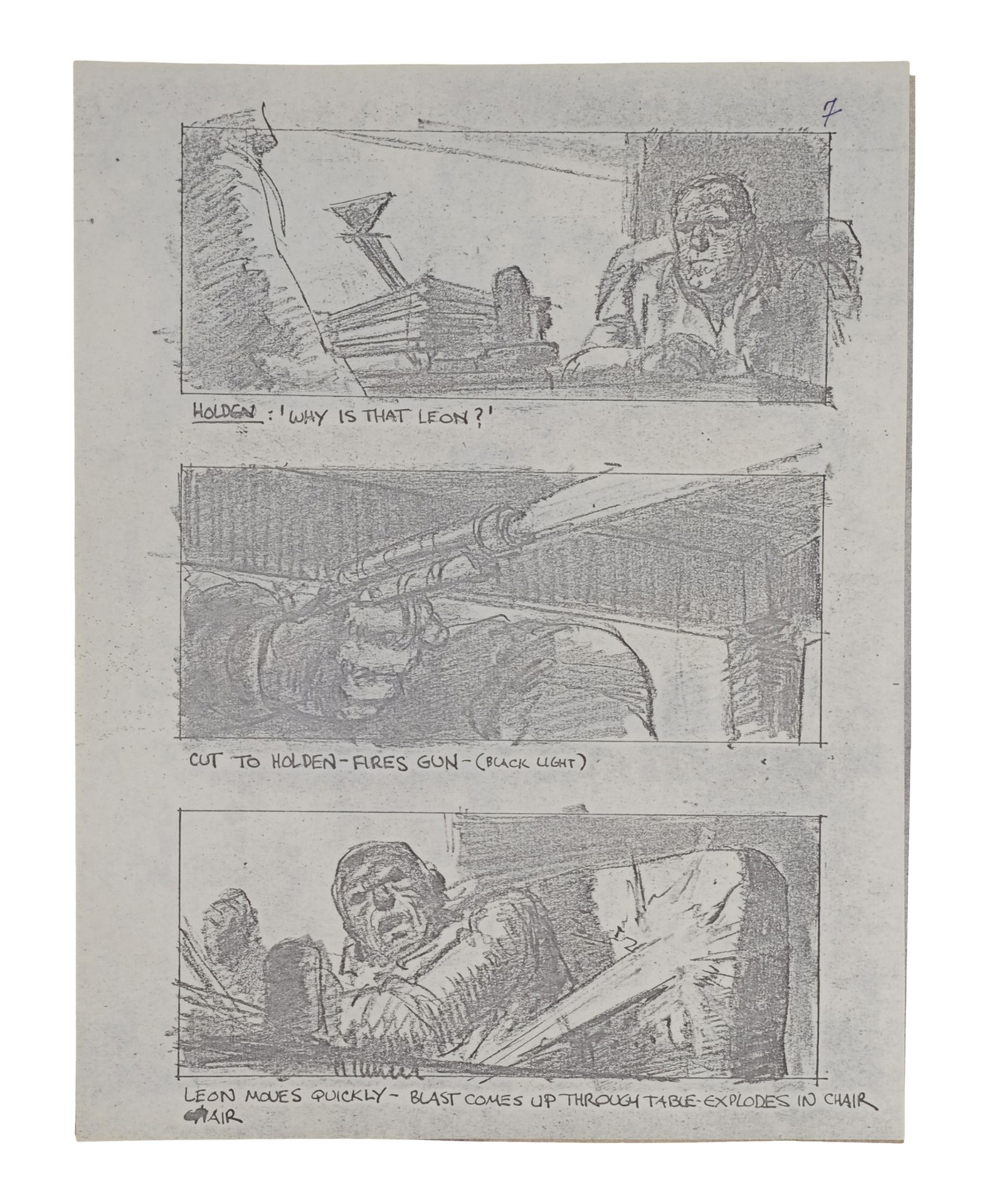 BLADE RUNNER (1982) - Pair of Printed Storyboard Booklets - Bild 9 aus 10