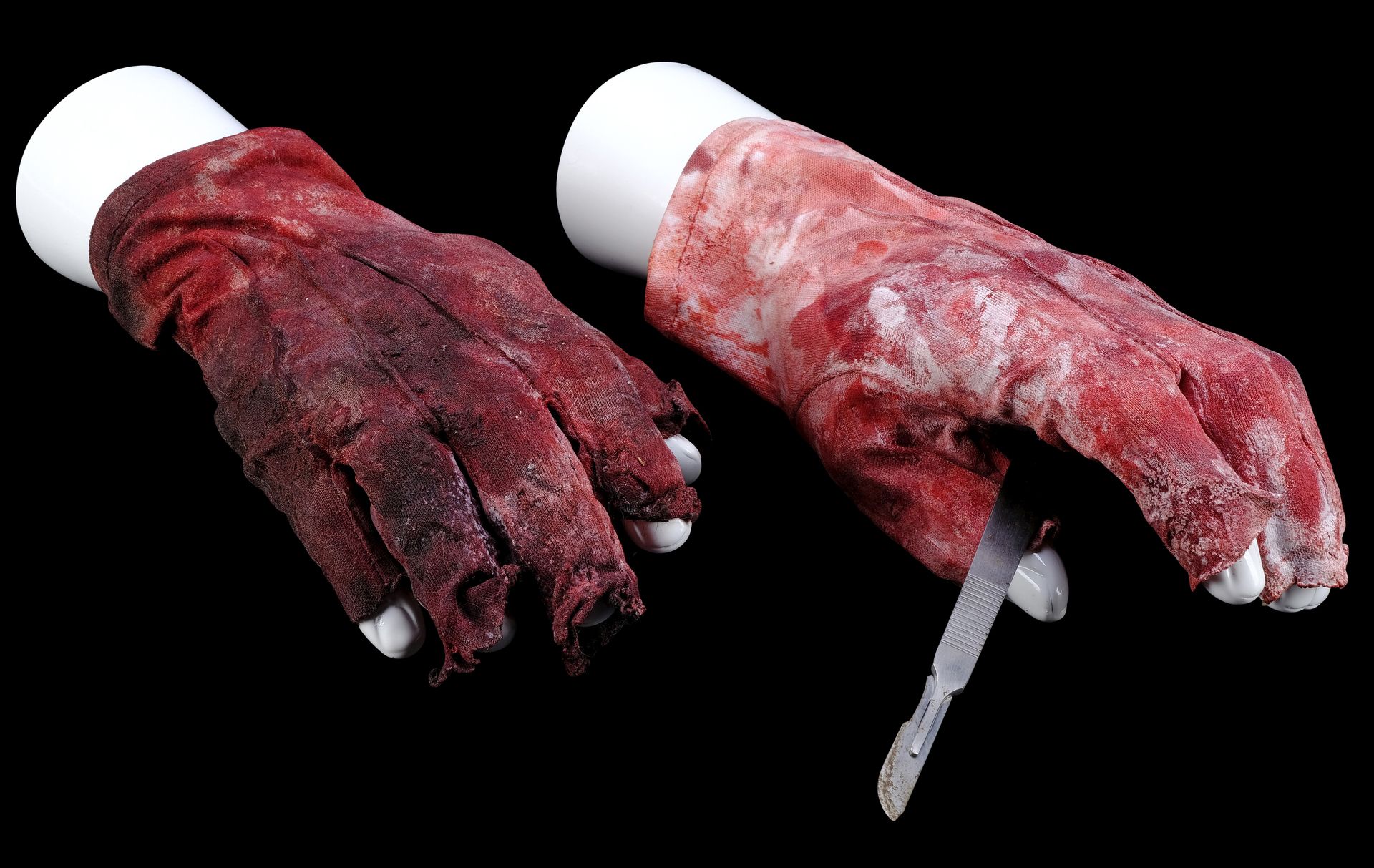 TERRIFIER 2 (2022) - Art the Clown's (David Howard Thornton) Scalpel and Bloodied Gloves