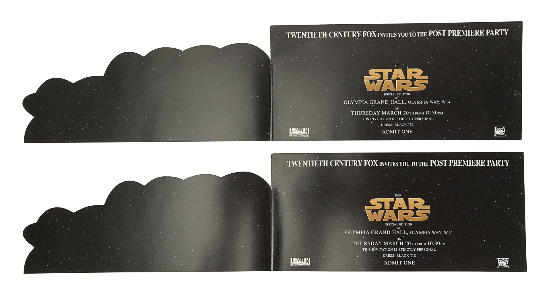 STAR WARS: VARIOUS PRODUCTIONS - Anthony Daniels Collection: Special Edition Invitations, Attack of - Image 7 of 8