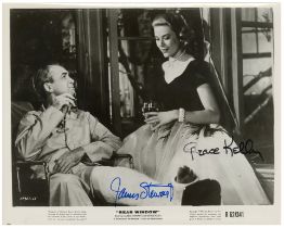 REAR WINDOW (1954) - Grace Kelly and James Stewart-Autographed Promotional Still