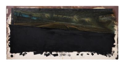 BLADE RUNNER (1982) - Hand-Painted Matthew Yuricich "Deckard Hangs from Roof" Aerial Street View Mat