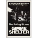 GIMME SHELTER - One Sheet (27" x 41"); Fine- on Linen