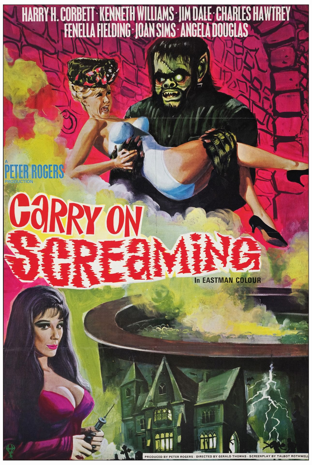 CARRY ON SCREAMING! - Full Bleed British One Sheet (27" x 40"); Very Fine+ Folded