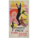 FUNNY FACE - Three Sheet (41" x 80"); Very Fine on Linen