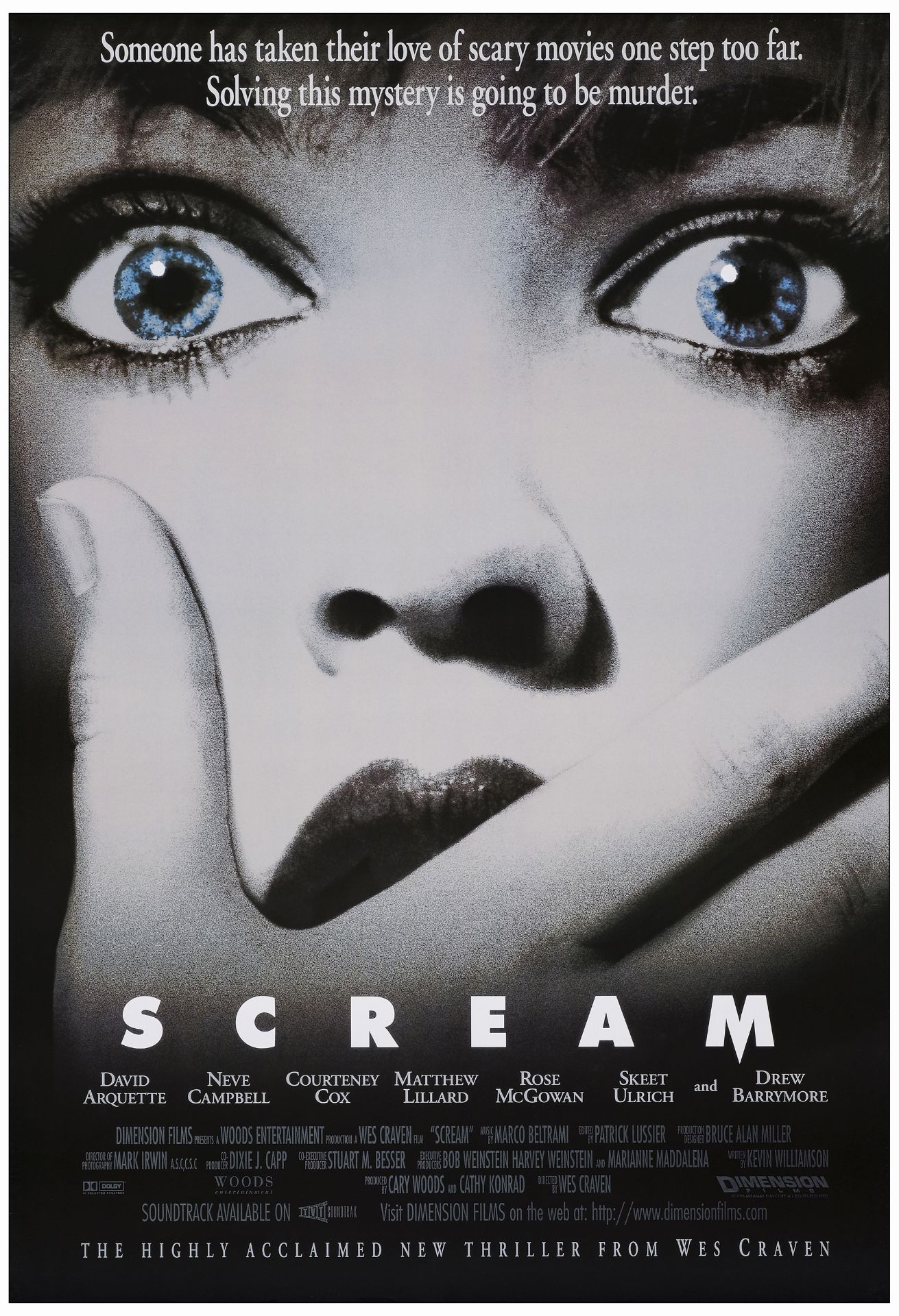 SCREAM - One Sheet (27" x 40"); Near Mint Rolled