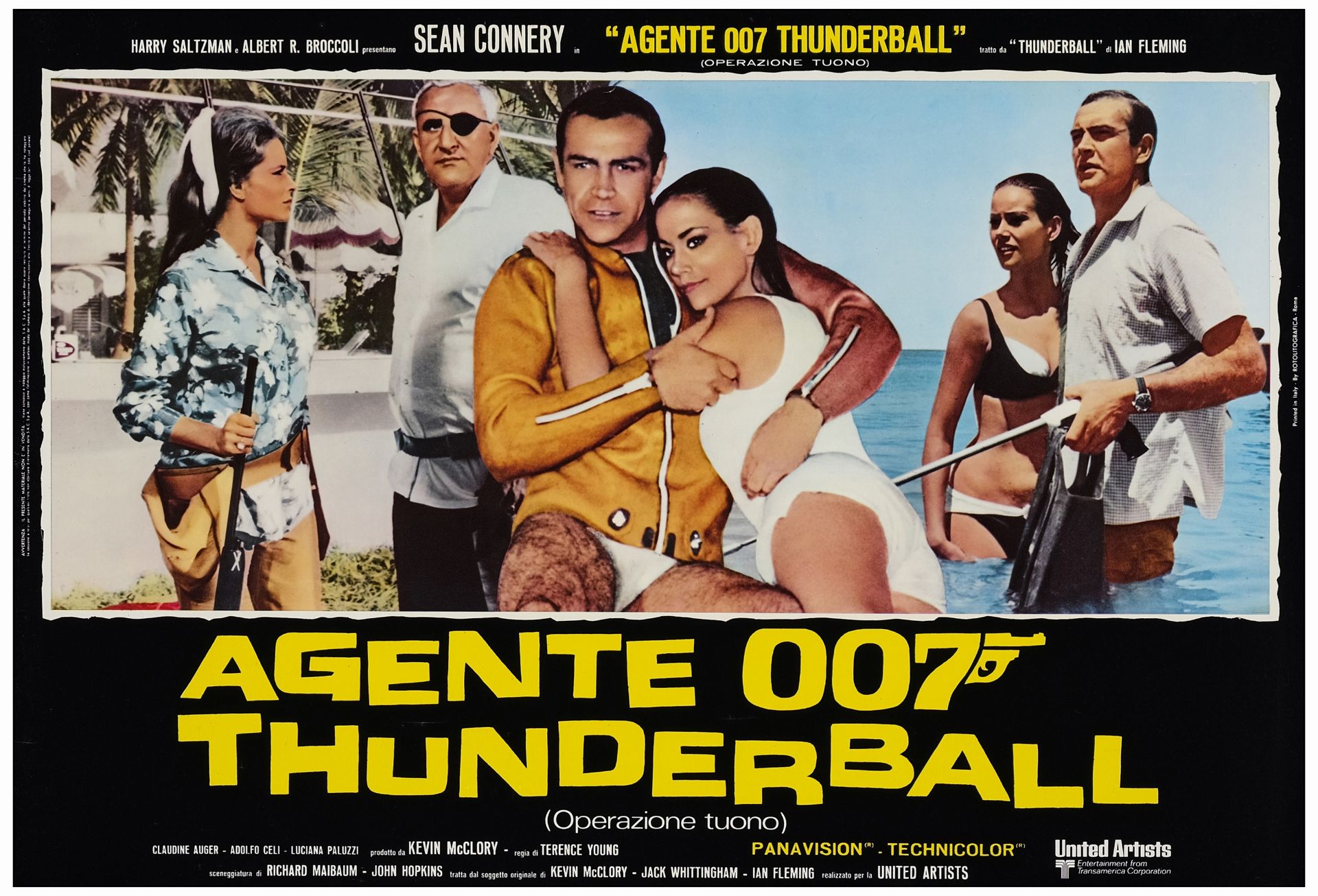 JAMES BOND: THUNDERBALL/YOU ONLY LIVE TWICE - Italian Photobusta Sets (2) of (6) (18" x 26.25"); Fin - Image 4 of 17