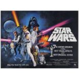 STAR WARS: A NEW HOPE - Full Bleed British Quad (30" x 40"); Academy Award Style, Style C; Very Fine