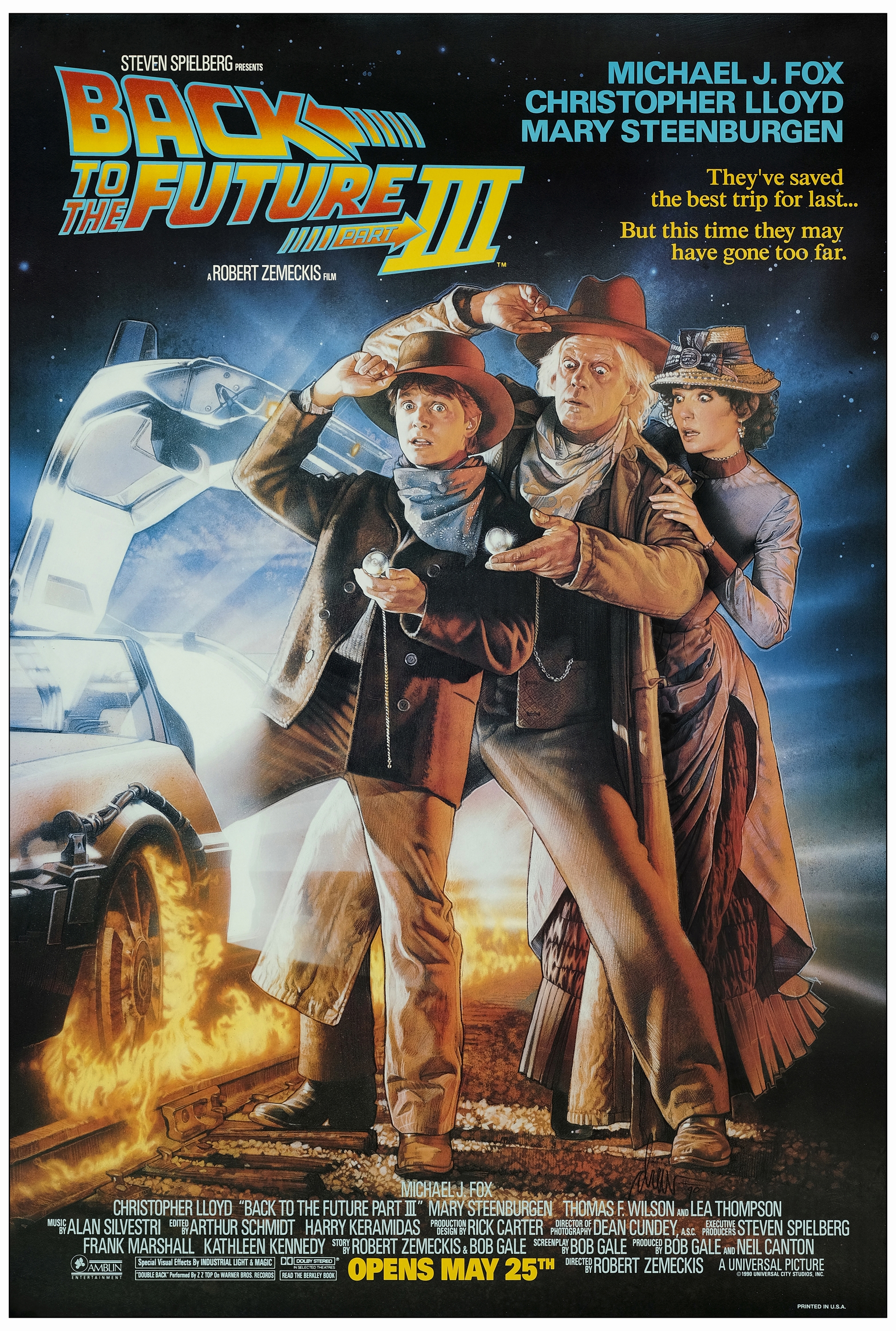 BACK TO THE FUTURE PART II, BACK TO THE FUTURE PART III - One Sheet, SS (2), One Sheet, DS (27" x 40 - Image 3 of 4