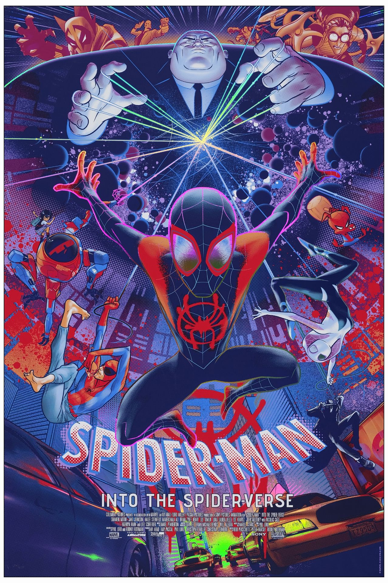 SPIDER-MAN: INTO THE SPIDER-VERSE - Art Print (24" x 36); Hand Numbered 295/325; Very Fine Rolled