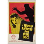 I MARRIED A MONSTER FROM OUTERSPACE - One Sheet (27" x 41"); Fine Folded