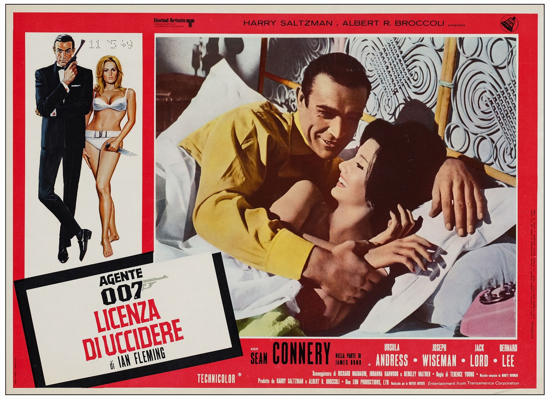 JAMES BOND: DR. NO/FROM RUSSIA WITH LOVE - Italian Photobusta Sets (2) of (6) (18" x 26.25"); Fine+ - Bild 18 aus 19