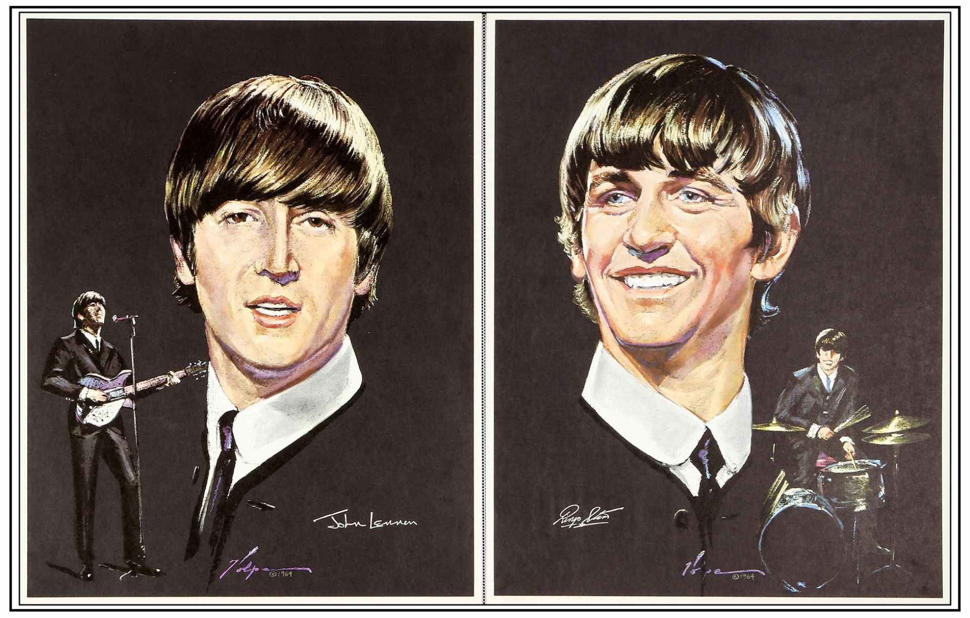 BEATLES, THE - Promo Personality Poster Set (4) (14.25" x 18.25"); Very Fine+ Rolled - Bild 3 aus 3