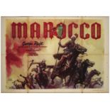 OUTPOST IN MOROCCO - Italian 2-Fogli (39" x 55' ); Fine Folded