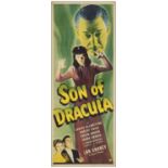 SON OF DRACULA - Insert (14" x 36"); Fine+ Rolled