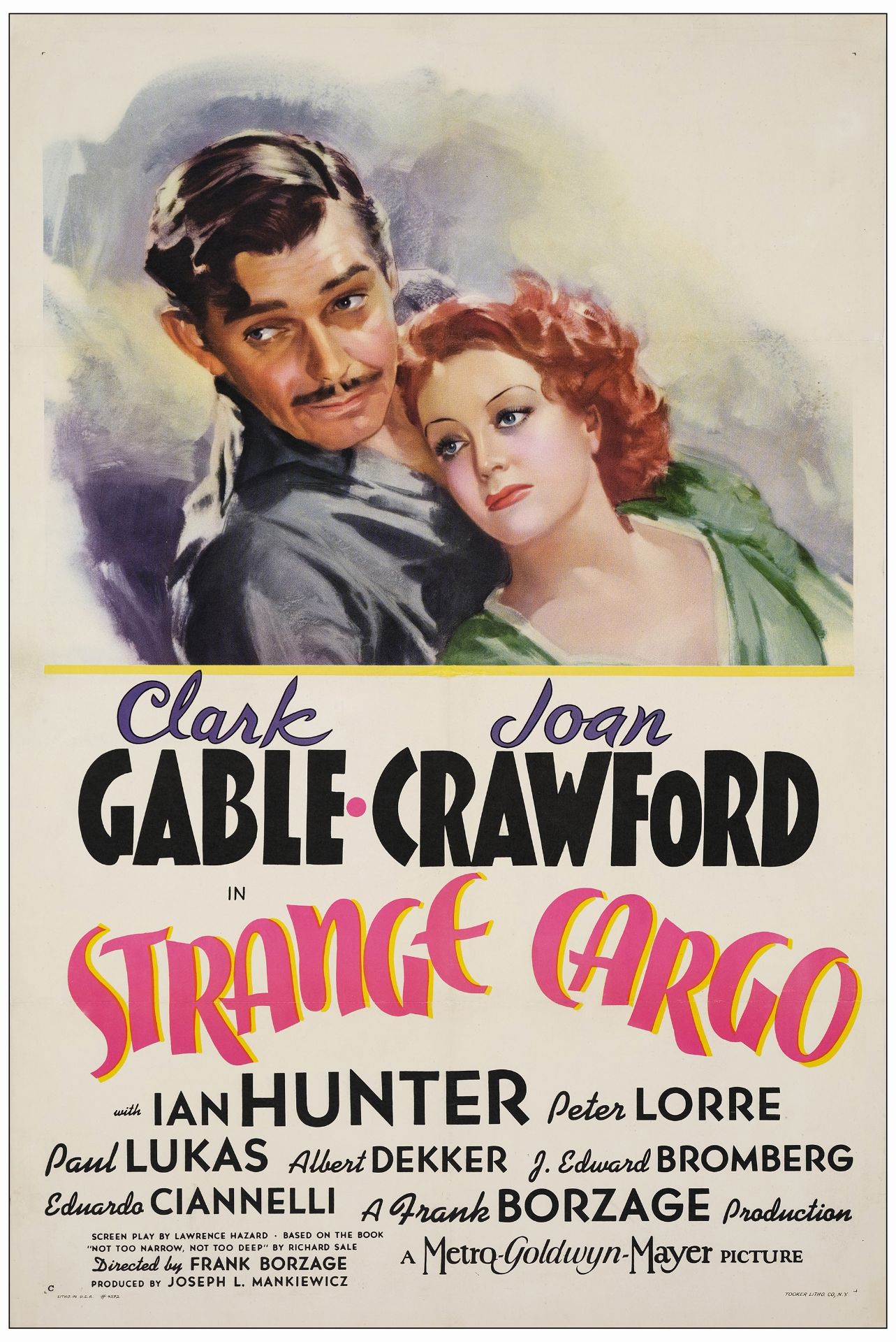 STRANGE CARGO - One Sheet (27" x 41"); Style C; Very Fine on Linen