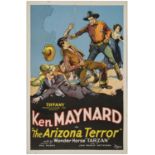 THE ARIZONA TERROR - One Sheet (27" x 41"); Fine+ Folded