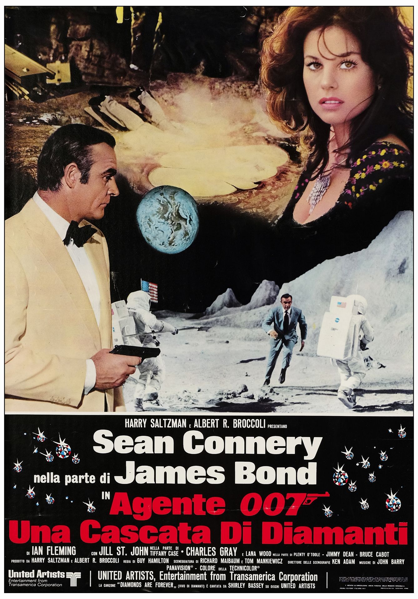 JAMES BOND: DIAMONDS ARE FOREVER - Large Photobustas (12) (18" x 26" ); Very Fine+ Rolled - Image 2 of 13