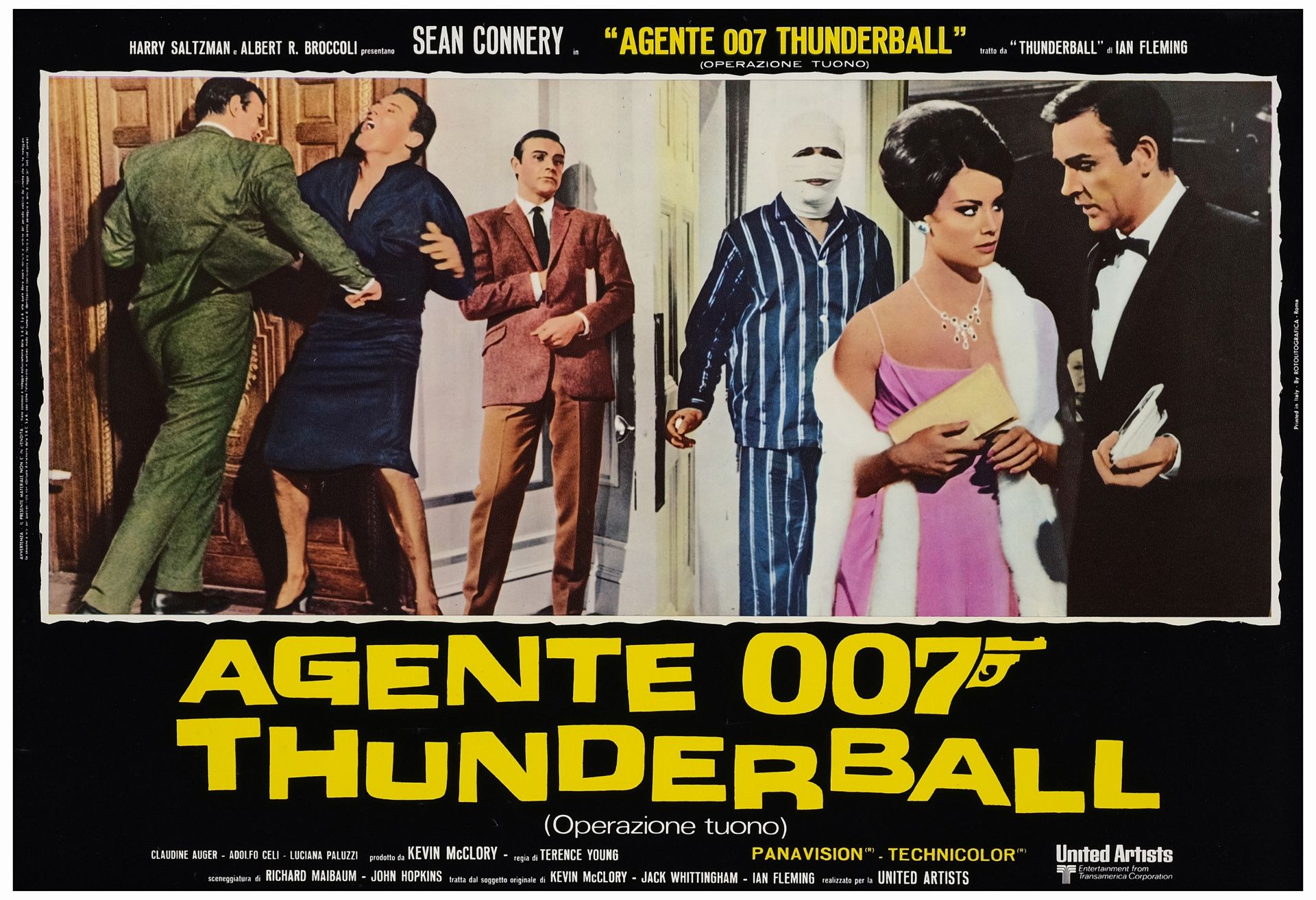 JAMES BOND: THUNDERBALL/YOU ONLY LIVE TWICE - Italian Photobusta Sets (2) of (6) (18" x 26.25"); Fin - Image 6 of 17