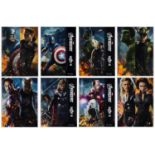 THE AVENGERS - Printer's Proof Bus Shelters (8) (60" x 81"); Very Fine- Rolled