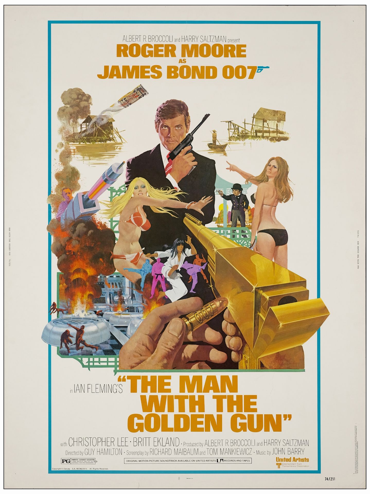 JAMES BOND: THE MAN WITH THE GOLDEN GUN, JAMES BOND: THE SPY WHO LOVES ME - 30" x 40" (2); Very Fine - Image 3 of 3