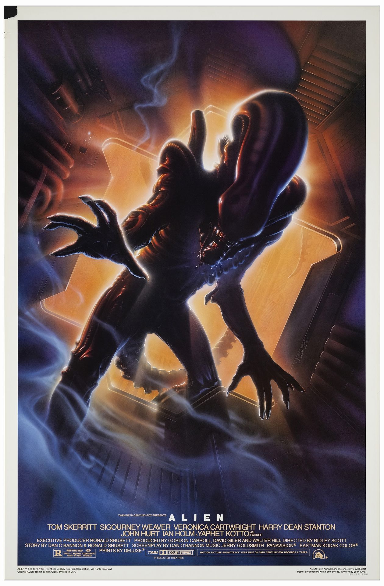 ALIEN - One Sheet (27" x 41"); 15th Anniversary; Very Fine- Rolled