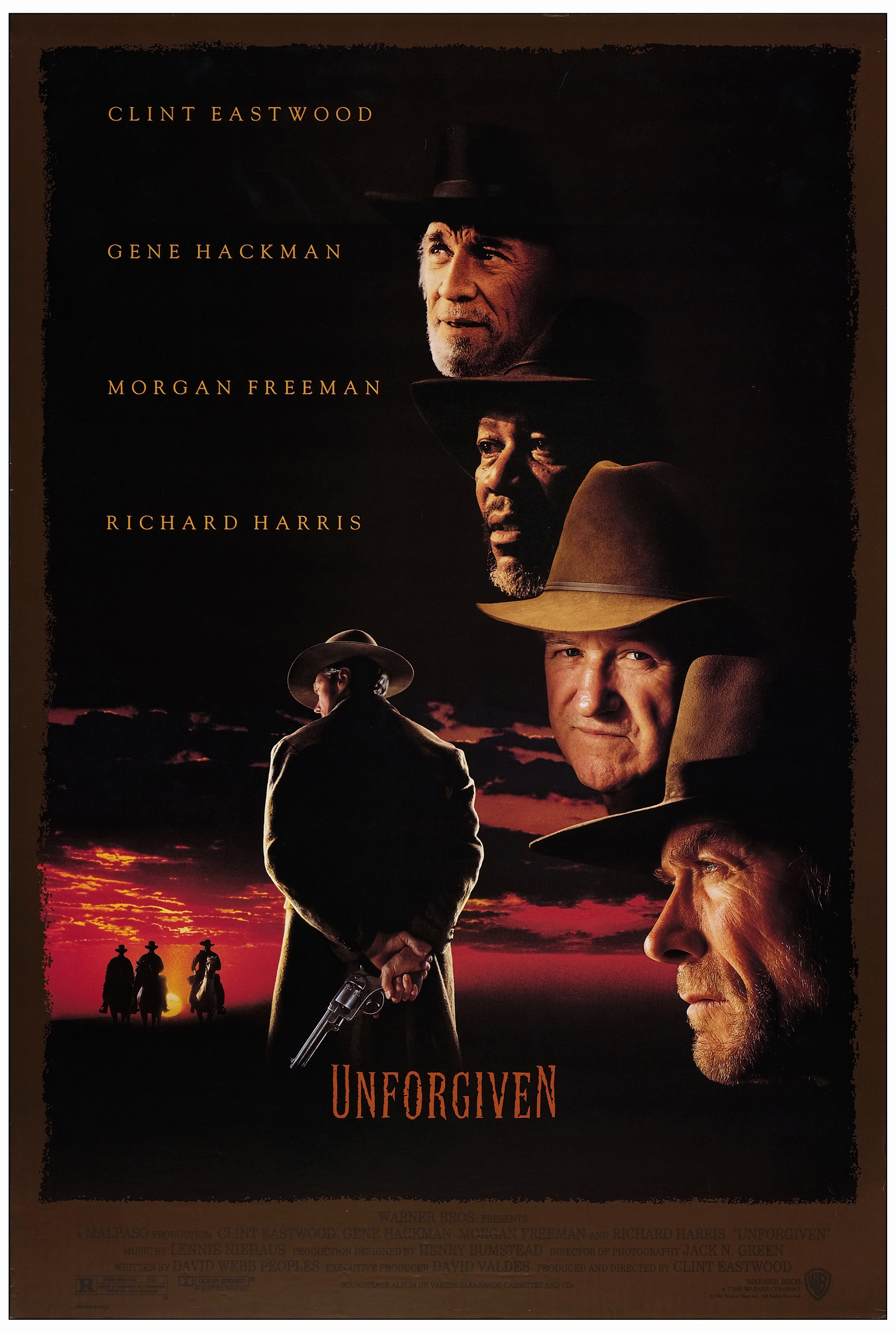 UNFORGIVEN - One Sheets (2), Advance and Standard (27" x 40"); Near Mint Rolled - Bild 2 aus 3