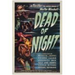 DEAD OF NIGHT - One Sheet (27" x 41" ); Very Fine+ on Linen
