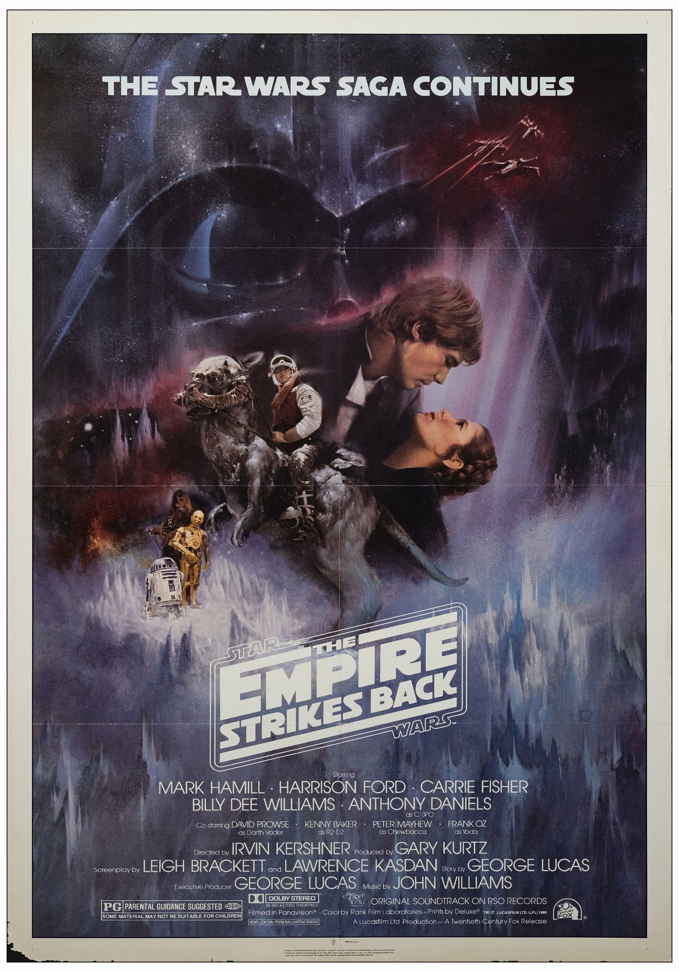 STAR WARS: THE EMPIRE STRIKES BACK - One Sheets (2) (27" x 41"); Style A and Advance; Fine+ Folded - Image 3 of 3