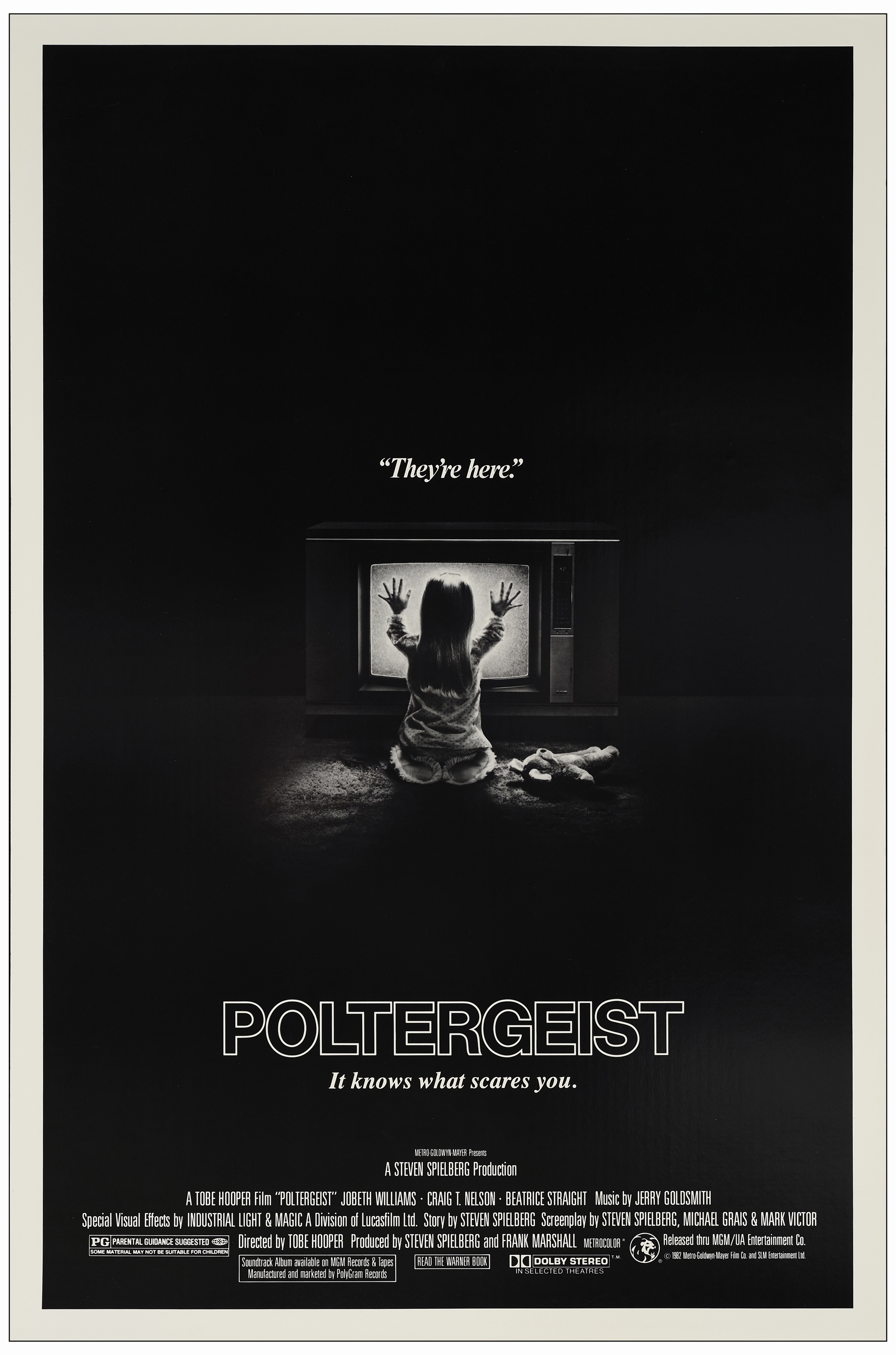 POLTERGEIST - One Sheet (27" x 41"); Mint Rolled