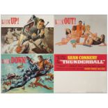 JAMES BOND: THUNDERBALL - American Full-Bleed Multi-Use Four-Unit Display (30" x 40"); Very Fine- on