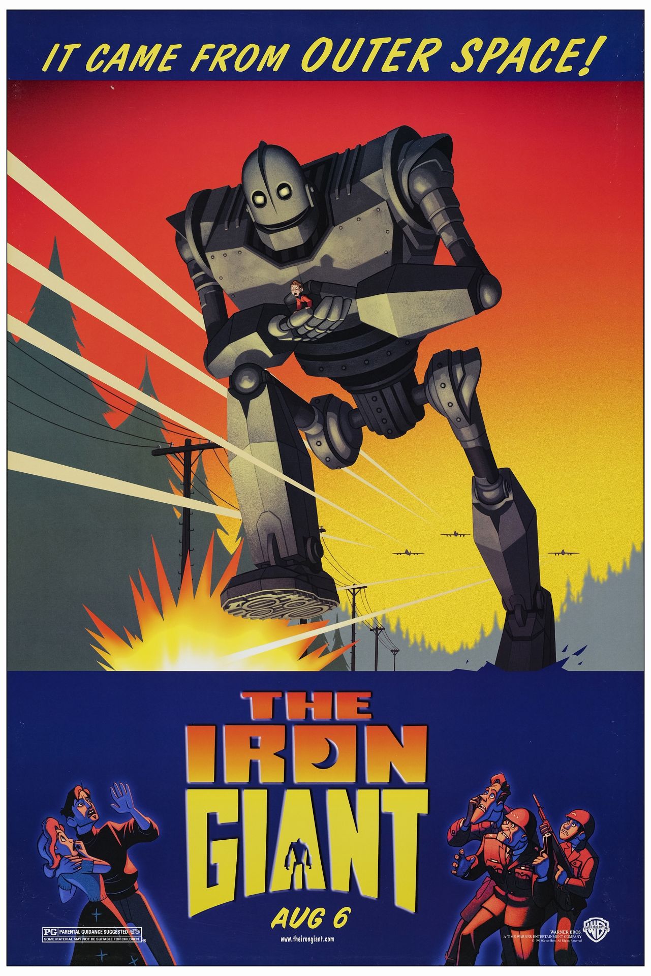 THE IRON GIANT - One Sheet (27" x 40" ); Very Fine+ Rolled