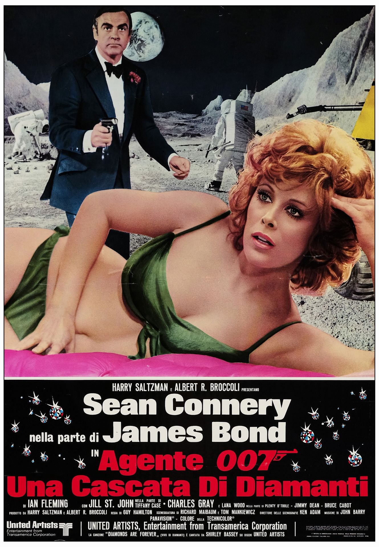 JAMES BOND: DIAMONDS ARE FOREVER - Large Photobustas (12) (18" x 26" ); Very Fine+ Rolled - Image 4 of 13