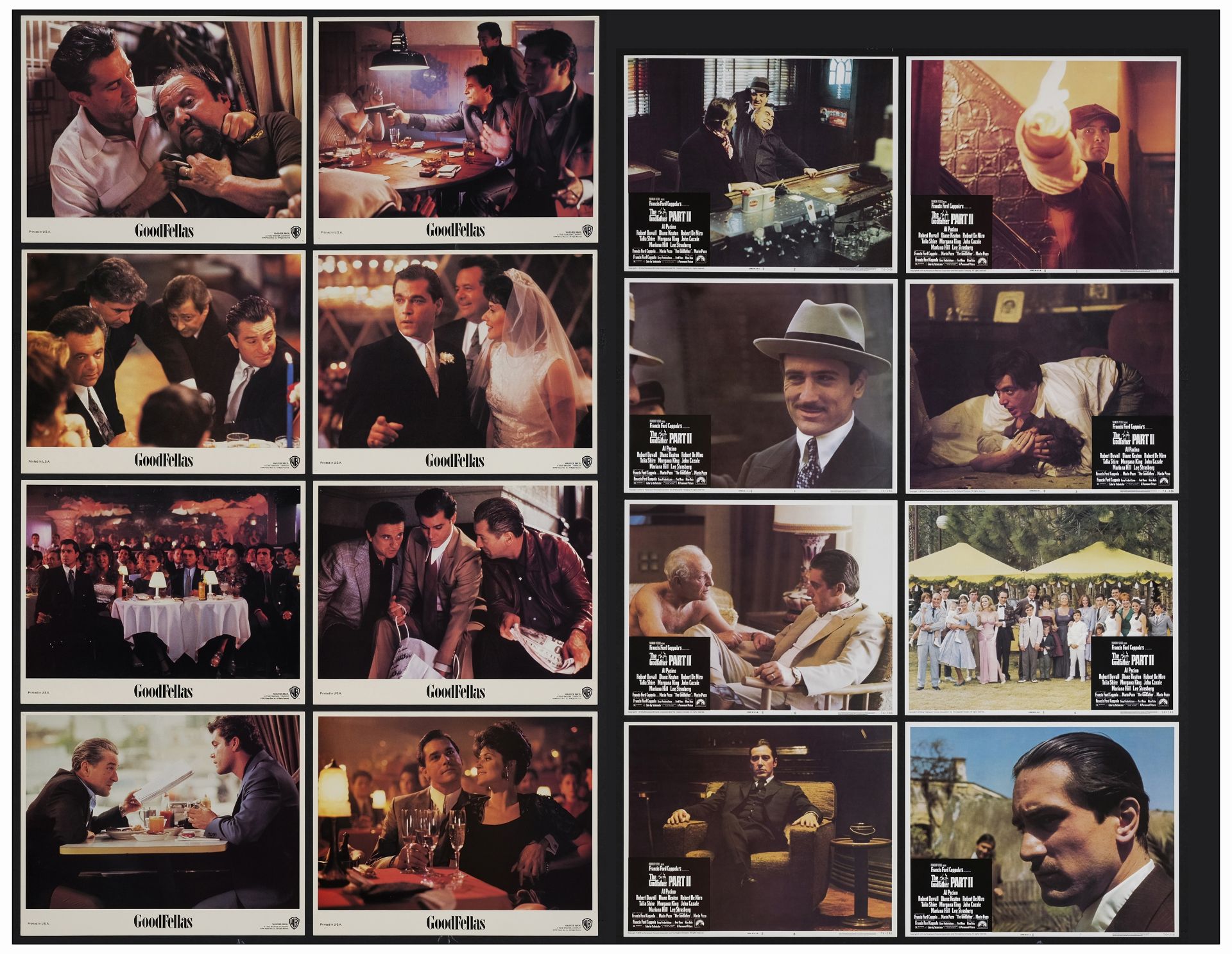 GOODFELLAS - Lobby Card Set of (8), Two Full Sets (11" x 14" ); Very Fine