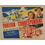 Foreign Correspondent - Title Lobby Card (11" x 14"); Very Fine-