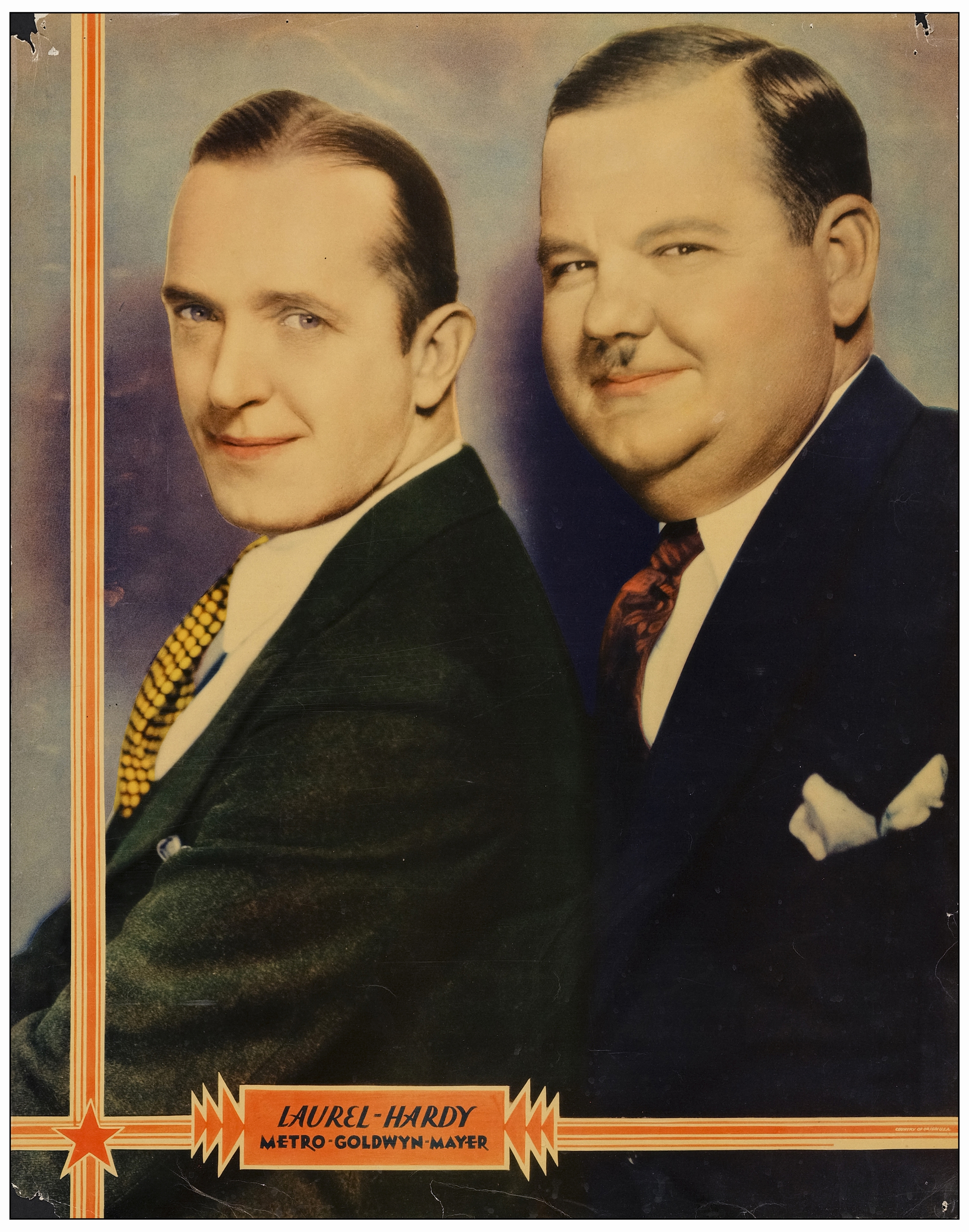 LAUREL AND HARDY - Personality Posters (2) (22" x 28"); Very Good- - Image 2 of 3