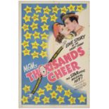 THOUSANDS CHEER - One Sheet (27" x 41"); Very Fine- Folded