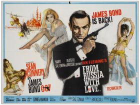 JAMES BOND: FROM RUSSIA WITH LOVE - British Quad (30" x 40"); Very Fine- Folded