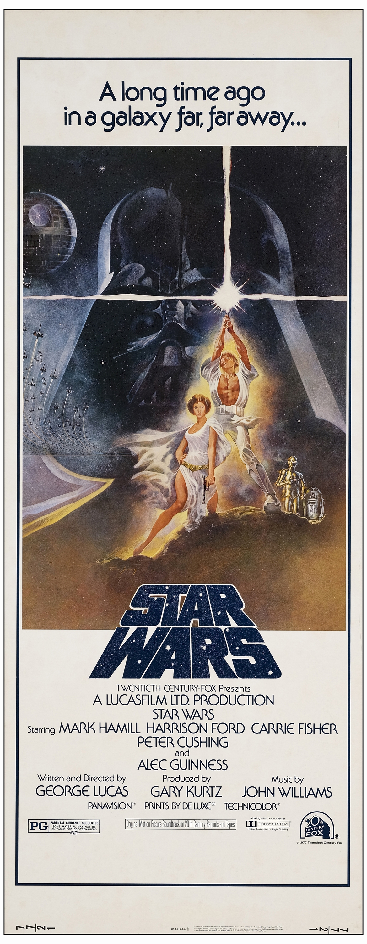 STAR WARS: A NEW HOPE - Insert (14" x 36"); Near Mint Rolled