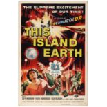 THIS ISLAND EARTH - One Sheet (27" x 41"); Very Fine- Folded