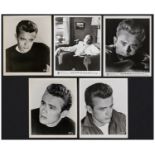 JAMES DEAN - (8" x 10") (5) Vintage Photos (10" x 8" ); Fine